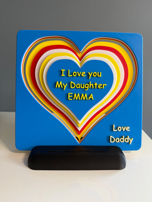 Colourful Love-Heart award