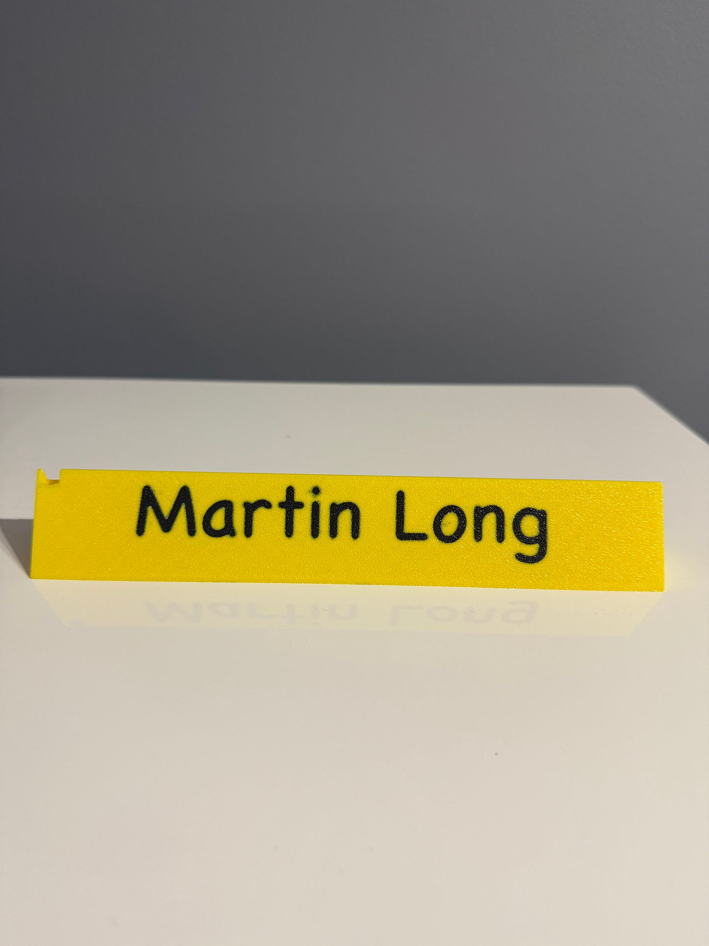Personalised Desk Name plate with award holder