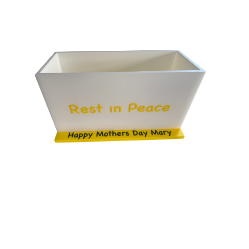 Personalised Planter for Graveside, Garden or Window cill.